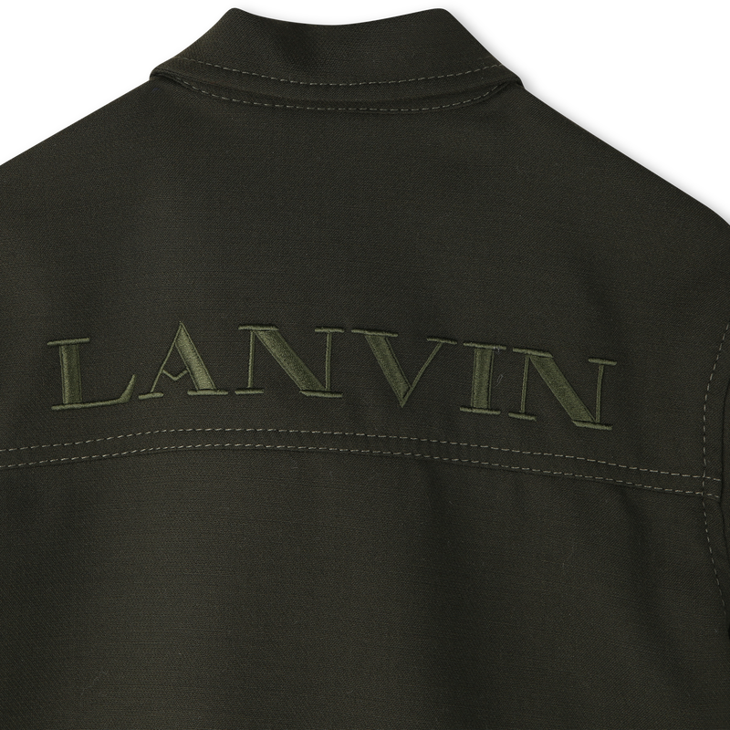 Embroidered printed shirt with lai logo LANVIN 
                        GIRL