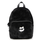 Small backpack made of fluffy fleece KARL LAGERFELD KIDS 
                    GIRL