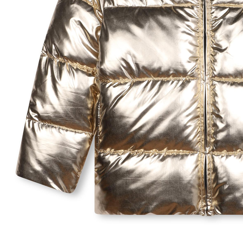 Hooded water-repellent parka KARL LAGERFELD KIDS 
                        GIRL