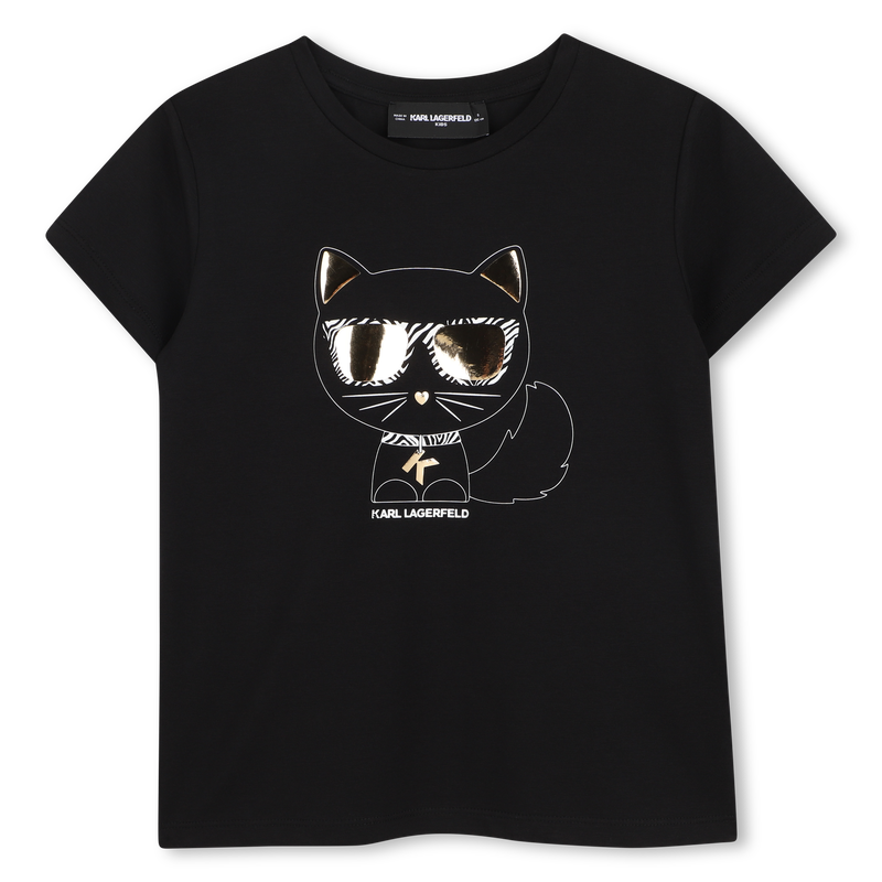 T-SHIRT ILLUSTRATION CHOUPETTE KARL LAGERFELD KIDS 
                        GIRL