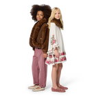 Fuzzy fleece collar CHLOE 
                    GIRL