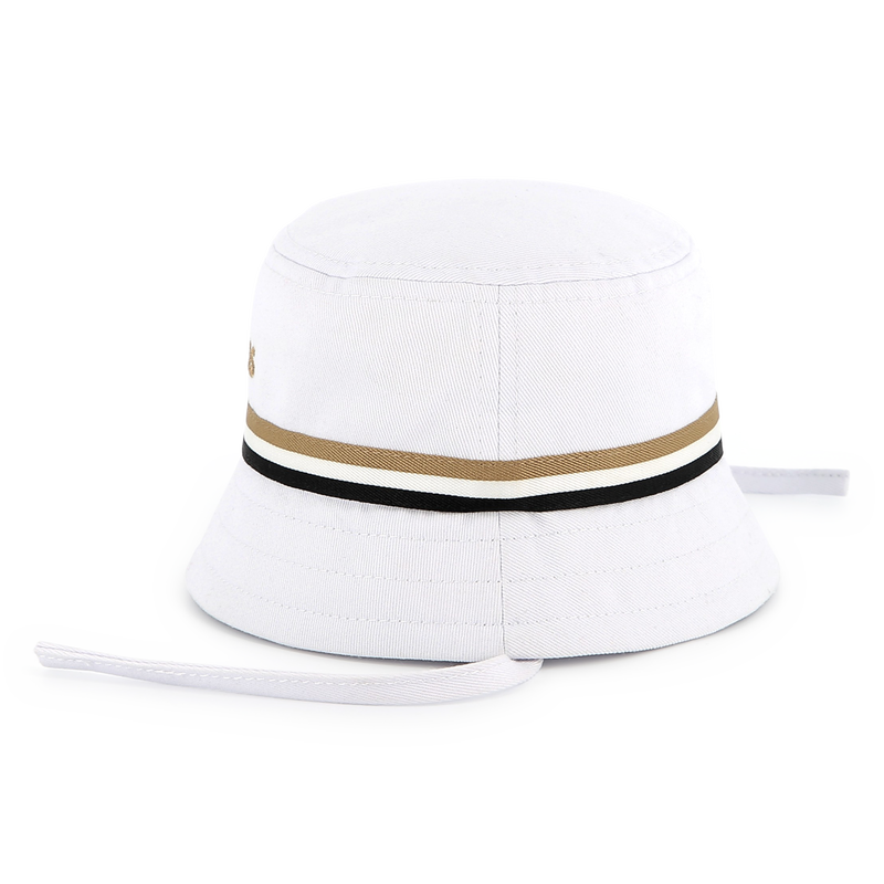 Embroidered sun hat with ties BOSS 
                        BOY