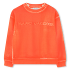 Cotton fleece sweatshirt, PEACH, hi-res