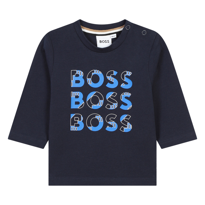 Cotton Multi-Logo T-Shirt BOSS 
                        BOY