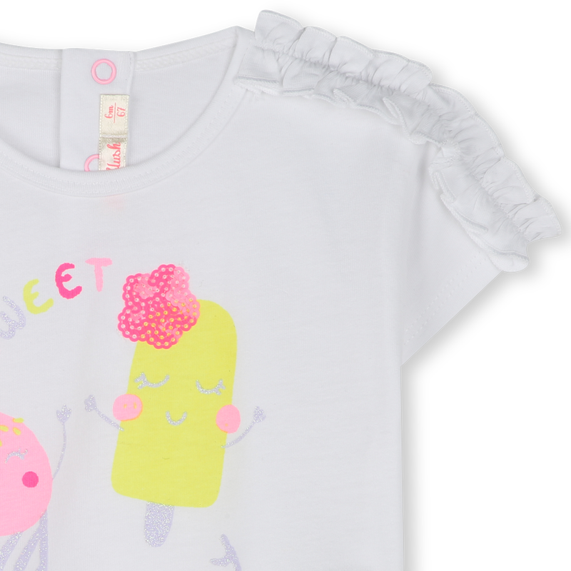 Short-sleeved cotton T-shirt BILLIEBLUSH 
                        GIRL