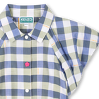 Short-sleeved cotton blouse KENZO KIDS 
                    GIRL