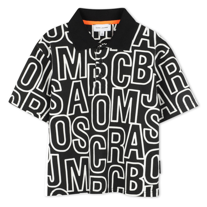 Monogram-print polo shirt MARC JACOBS 
                        BOY