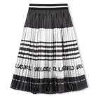 Pleated midi skirt KARL LAGERFELD KIDS 
                    GIRL