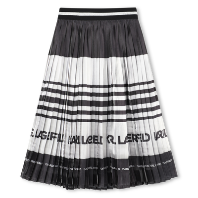 Pleated midi skirt KARL LAGERFELD KIDS GIRL