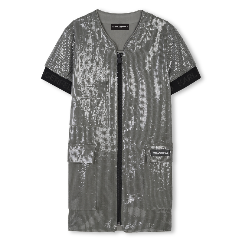 Short-sleeved dress KARL LAGERFELD KIDS 
                        GIRL