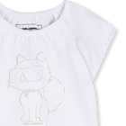 T-shirt and skirt set KARL LAGERFELD KIDS 
                    GIRL