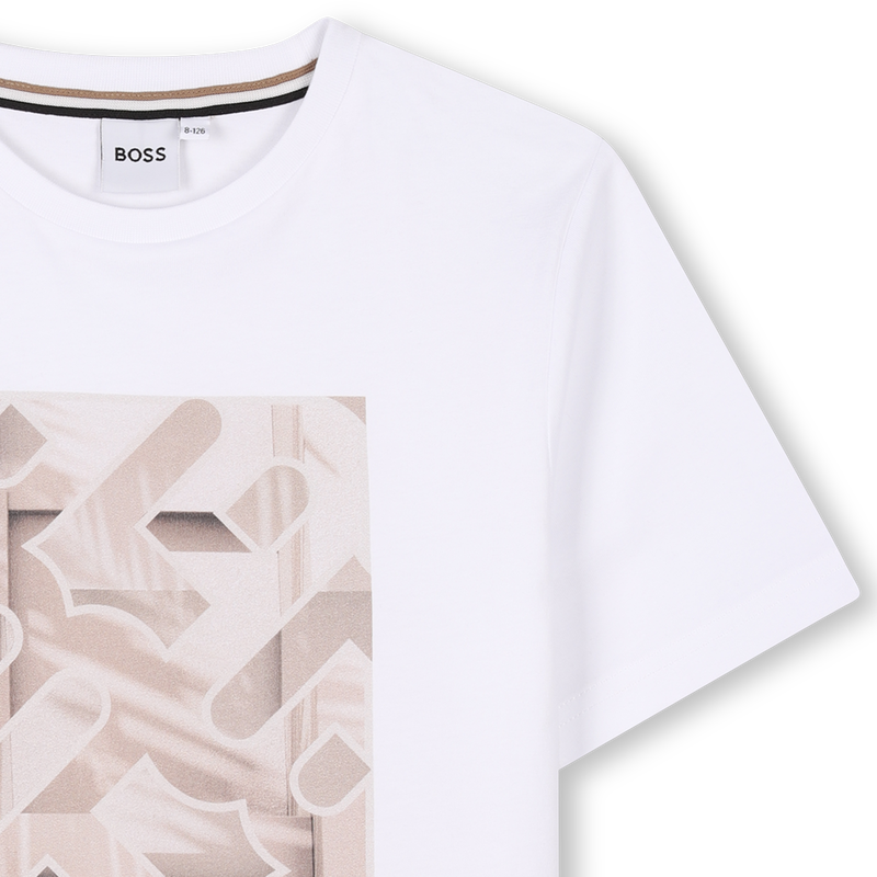 Short-sleeved cotton T-shirt BOSS 
                        BOY