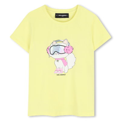 Short sleeve t-shirt KARL LAGERFELD KIDS GIRL