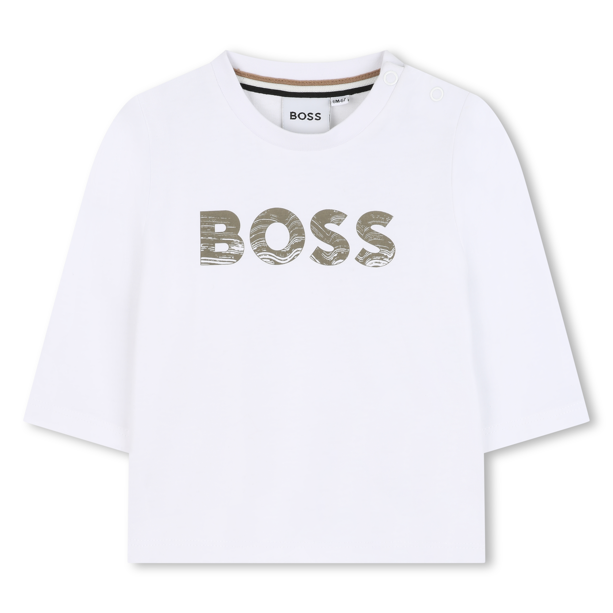 Boss - Long Sleeve T-shirt - White - Boy - 12 Months