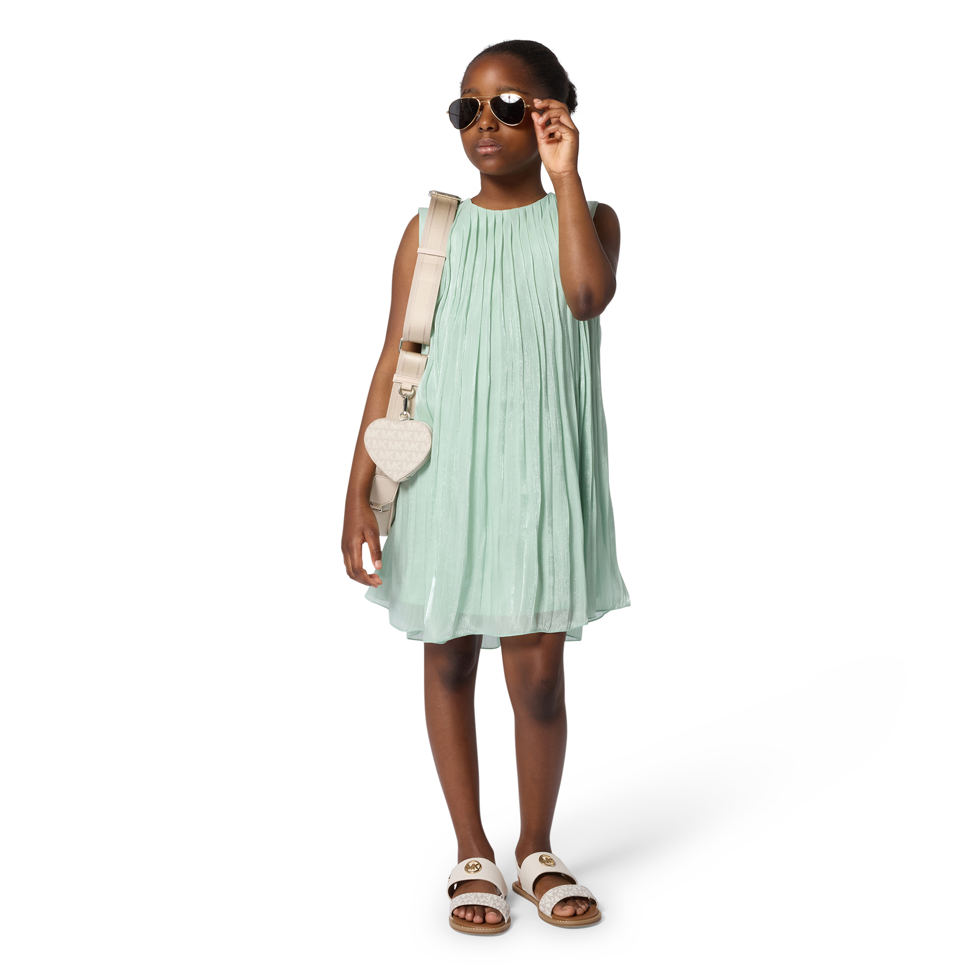 Michael Kors - Sleeveless Party Dress - Green - Girl - 6 Years