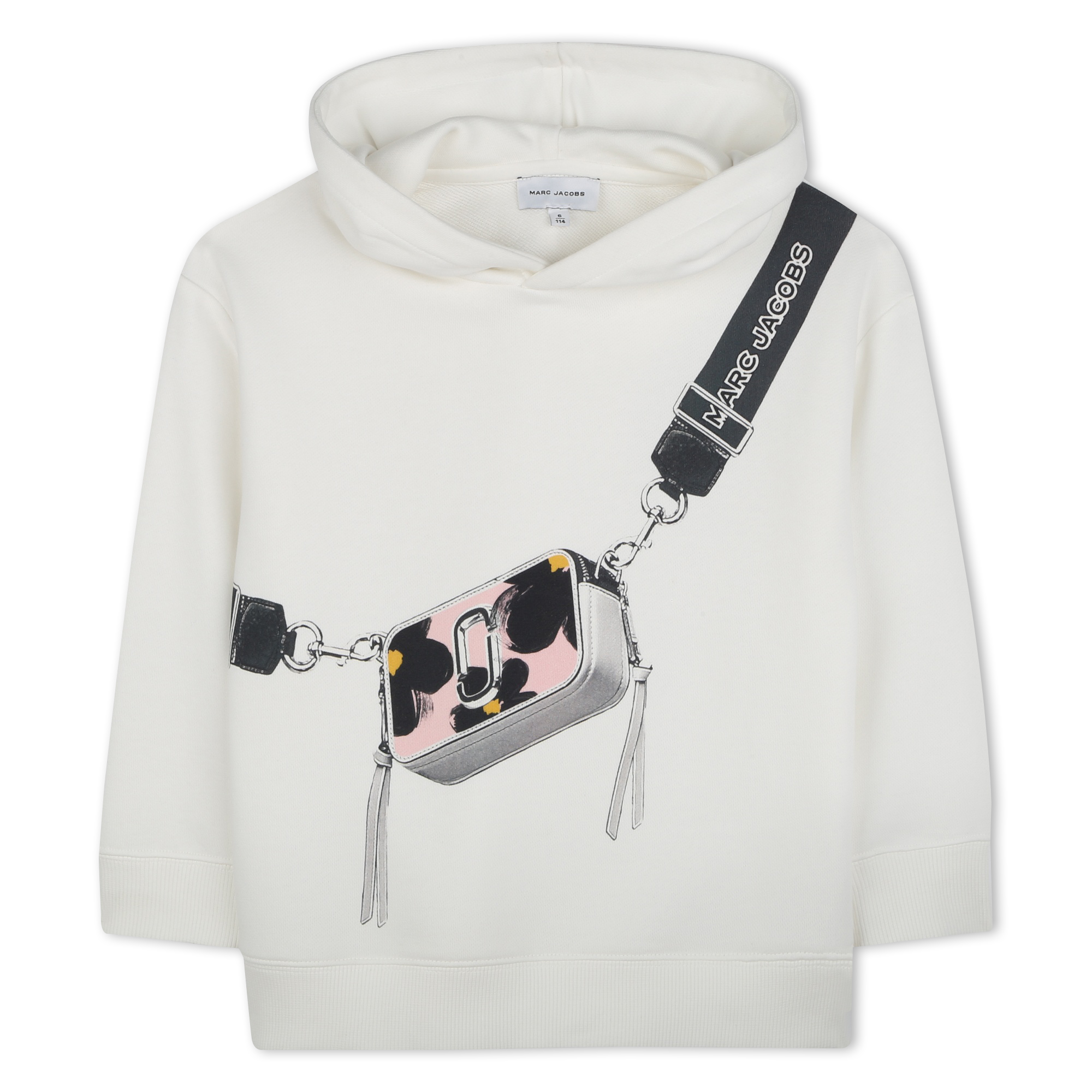 Marc Jacobs - Hooded Fleece Sweatshirt - Ivory - Girl - 12+ Years