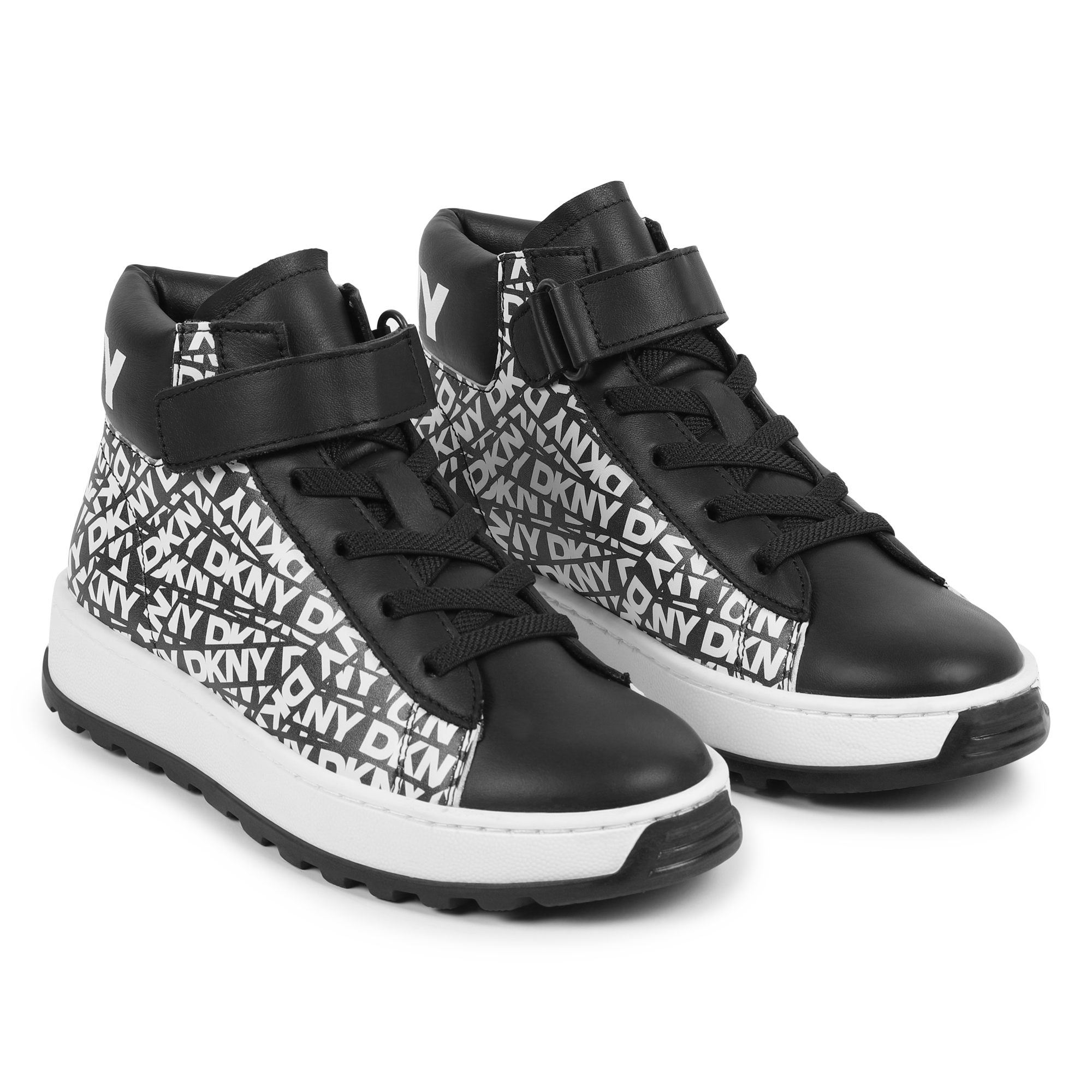 DKNY Lace-up high-top trainers for UNISEX Kids around