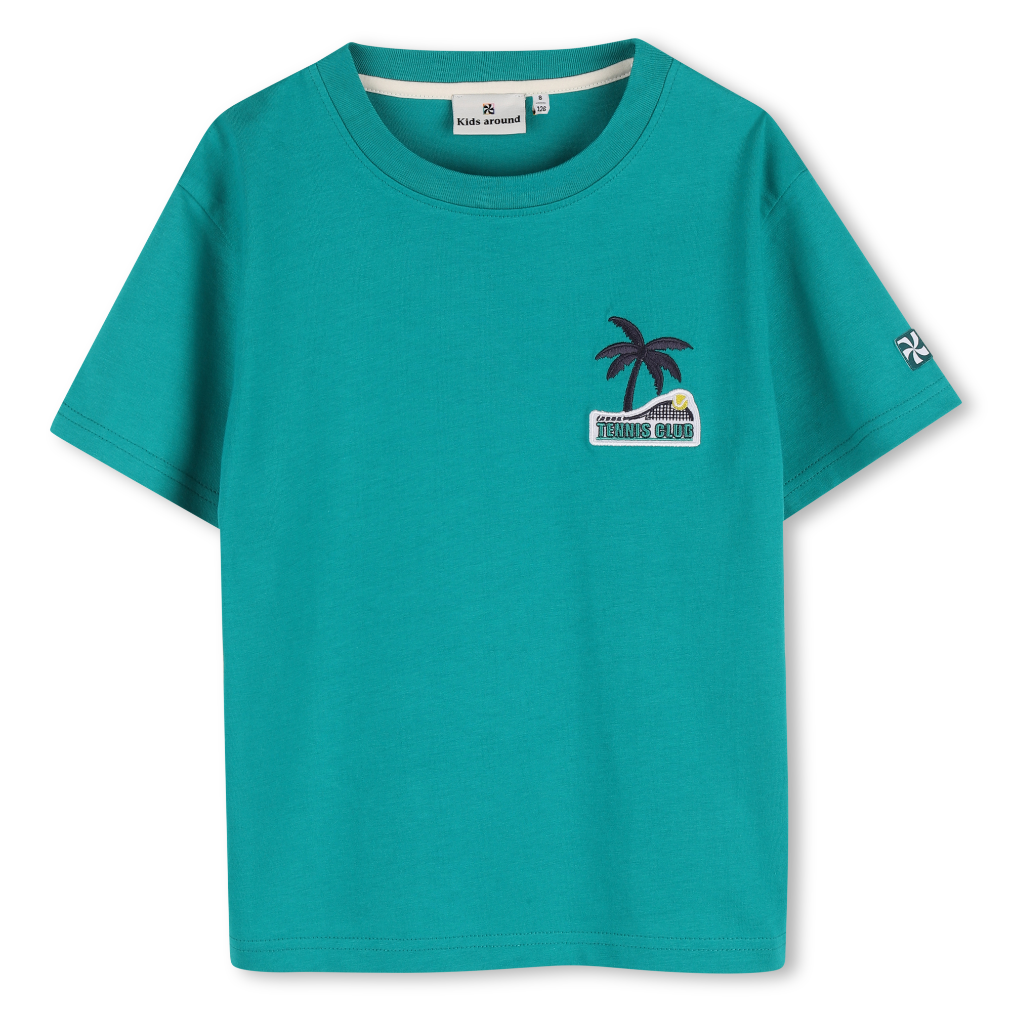 Kids Around - Short Sleeve T-shirt - Olive - Boy - 4 Years
