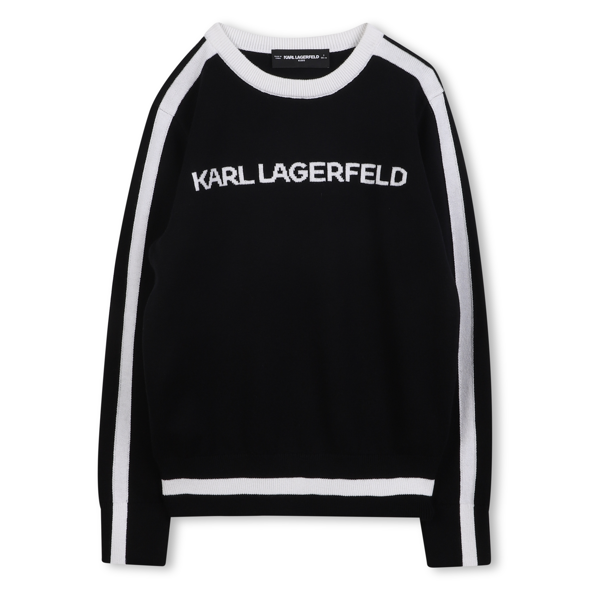 Karl Lagerfeld Kids - Sweater - Black  White - Girl - 8 Years
