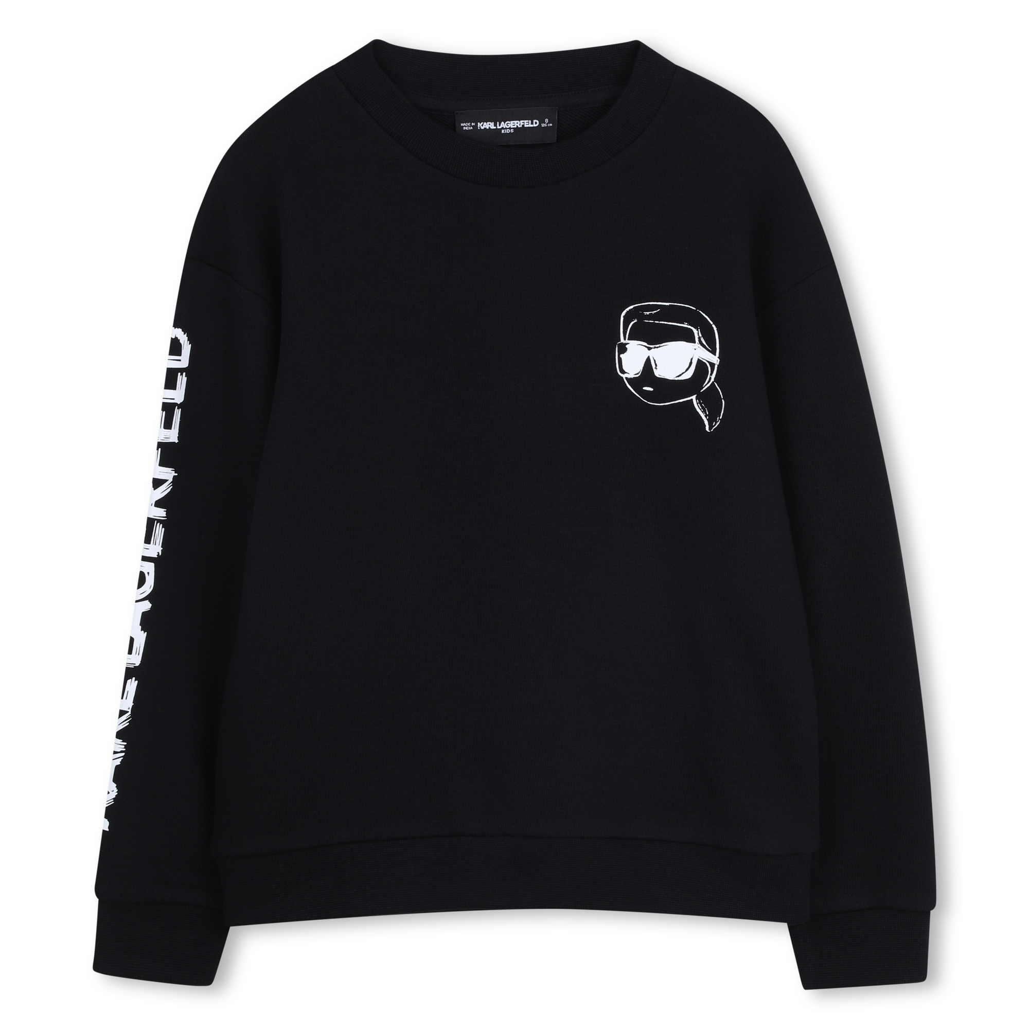 Karl Lagerfeld Kids - Printed Sweatshirt - Black - Boy - 6 Years
