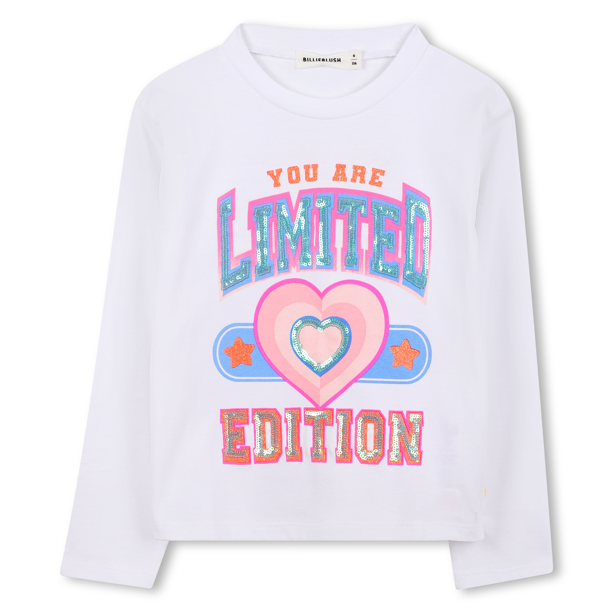 Billieblush - Long Sleeve T-shirt - White - Girl - 5 Years