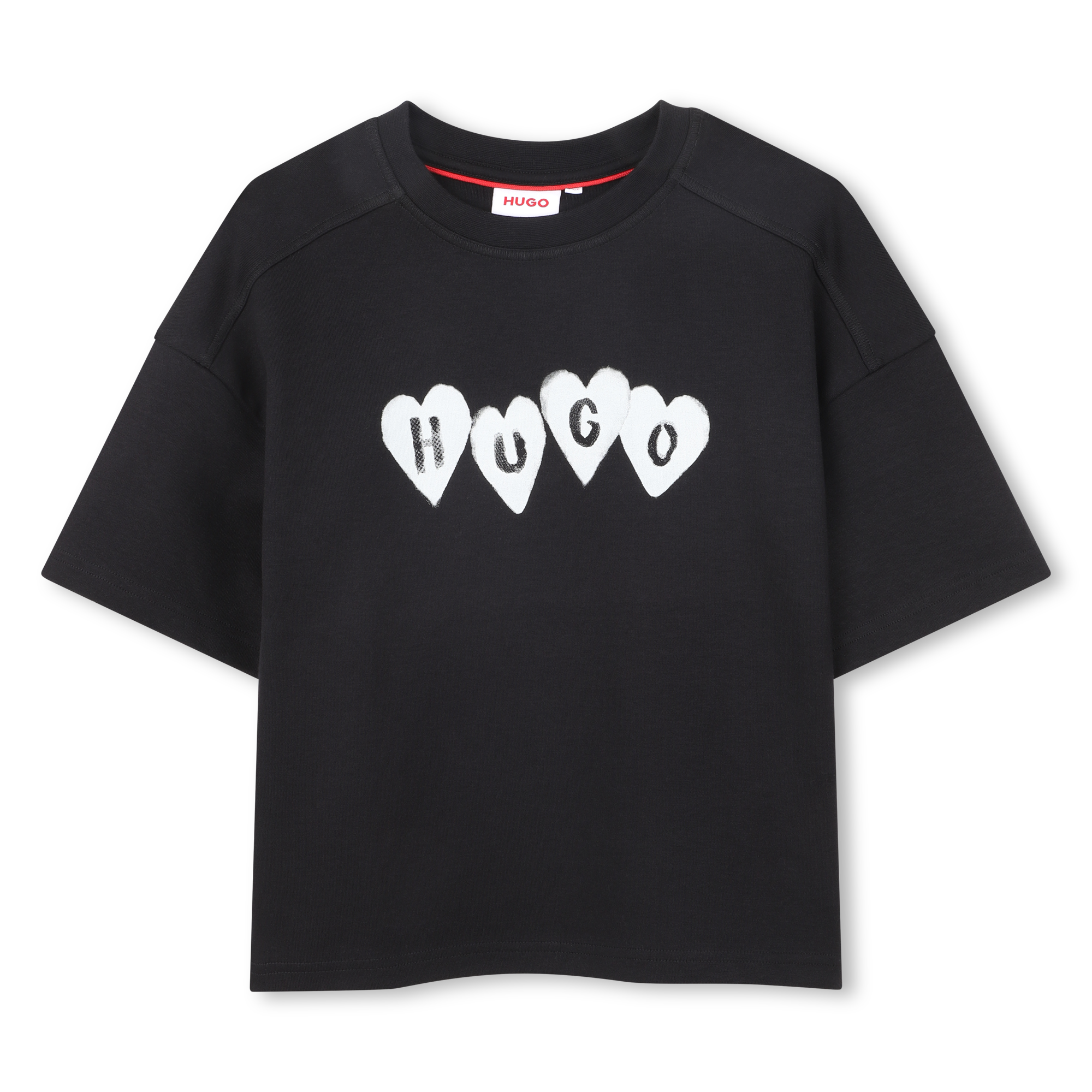 Hugo - Short-sleeved T-shirt - Black - Girl - 10 Years